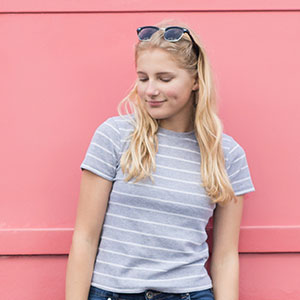 T-shirt imprimé gris